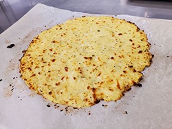 Baked Cauliflower pizza crust